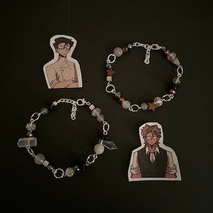 dead plate game inspired bracelets necklace indy jewelry game vincent charbonneau rody dinnerdate