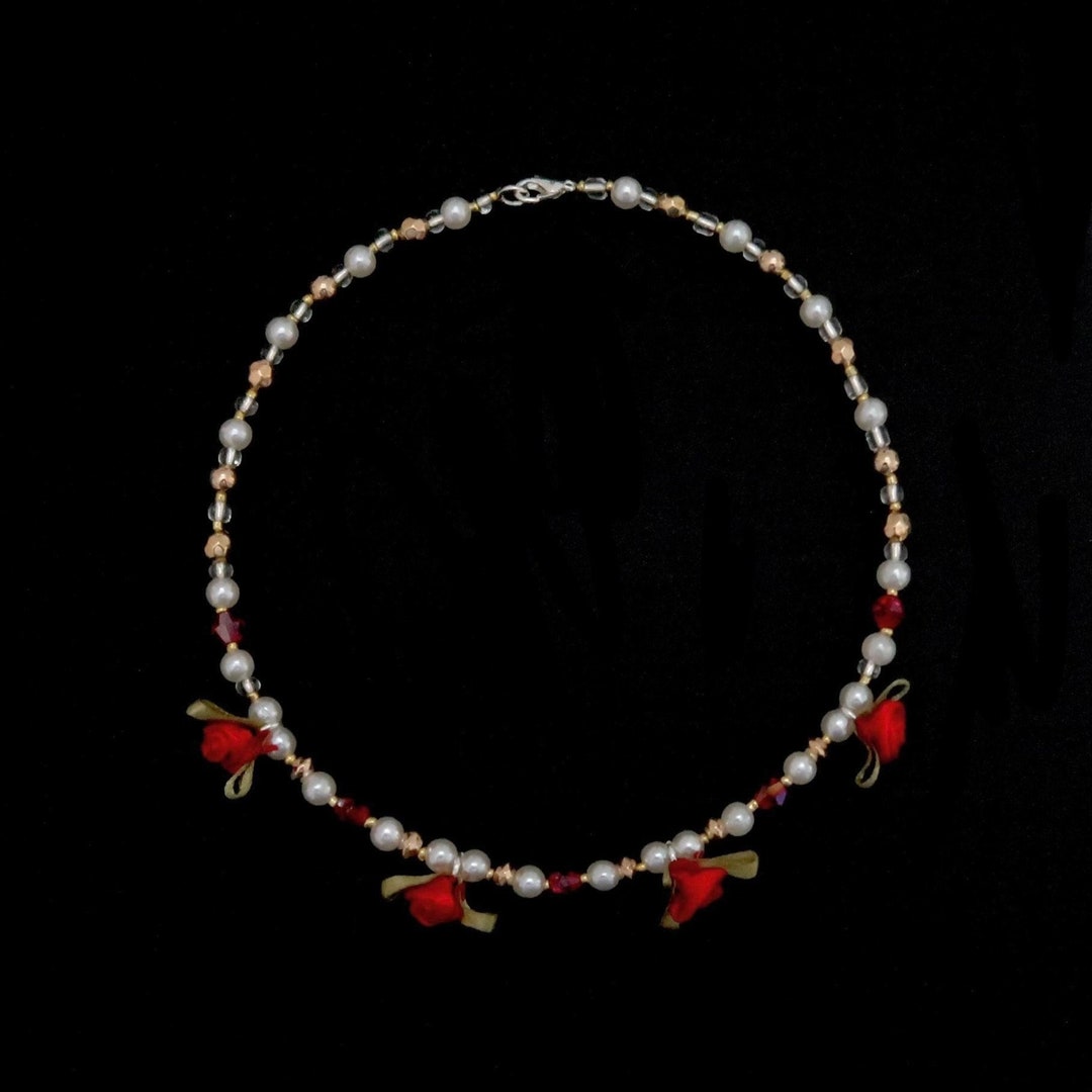 Handmade Pearls Pink and White Glass Beads Coquette Preppy Etsy