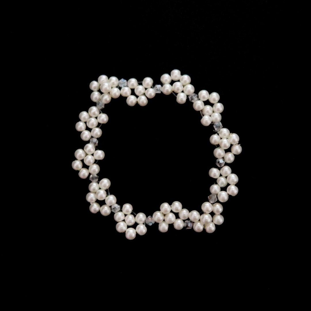 Handmade, Pearls, Pink and White Glass Beads Coquette Preppy Bracelet Etsy