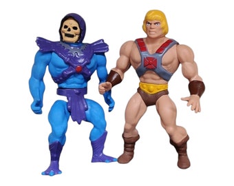 He-Man Skeletor 15" soft vinyl 2 Figures bundle Masters Of The Universe MOTU