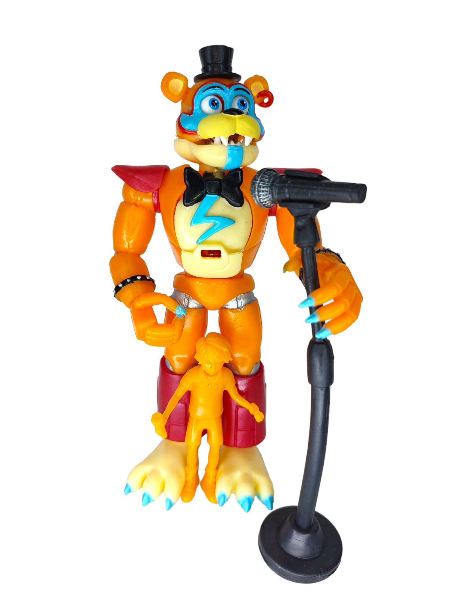 FNAF Freddy Fazbear 3 Mexican Hard Plastic Toy Figures Bundle Set