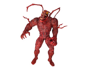 Carnage symbiote super villian hard plastic toy figure 9" artisan made