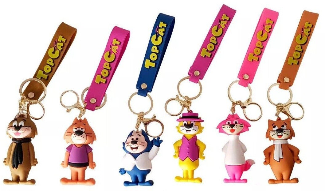 【超ポイントバック祭】 Cat Top 3D Charms Bag Keyrings Keychains Pendant Silicone キーホルダー・アクリルキーホルダー