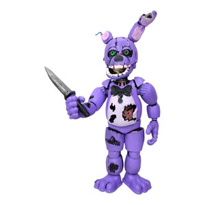 Figura de juguete de plástico duro mexicano de 8" de Bonnie Spring de Five Nights At Freddy's de FNAF animatrónica de William Afton
