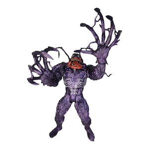 Venom symbiote purple variant hard plastic toy figure 9&quot; mexican manufactured