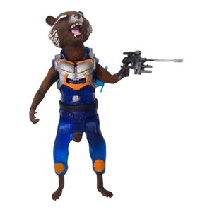 Rocket Raccoon 6&quot; mexican toy figure Guardians Of The Galaxy groot