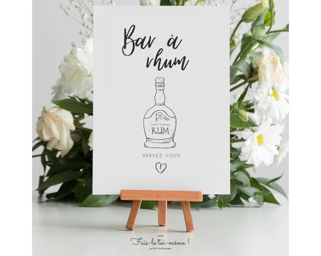 Printable Rum Bar Poster Instant Download Baby Shower - Etsy Australia