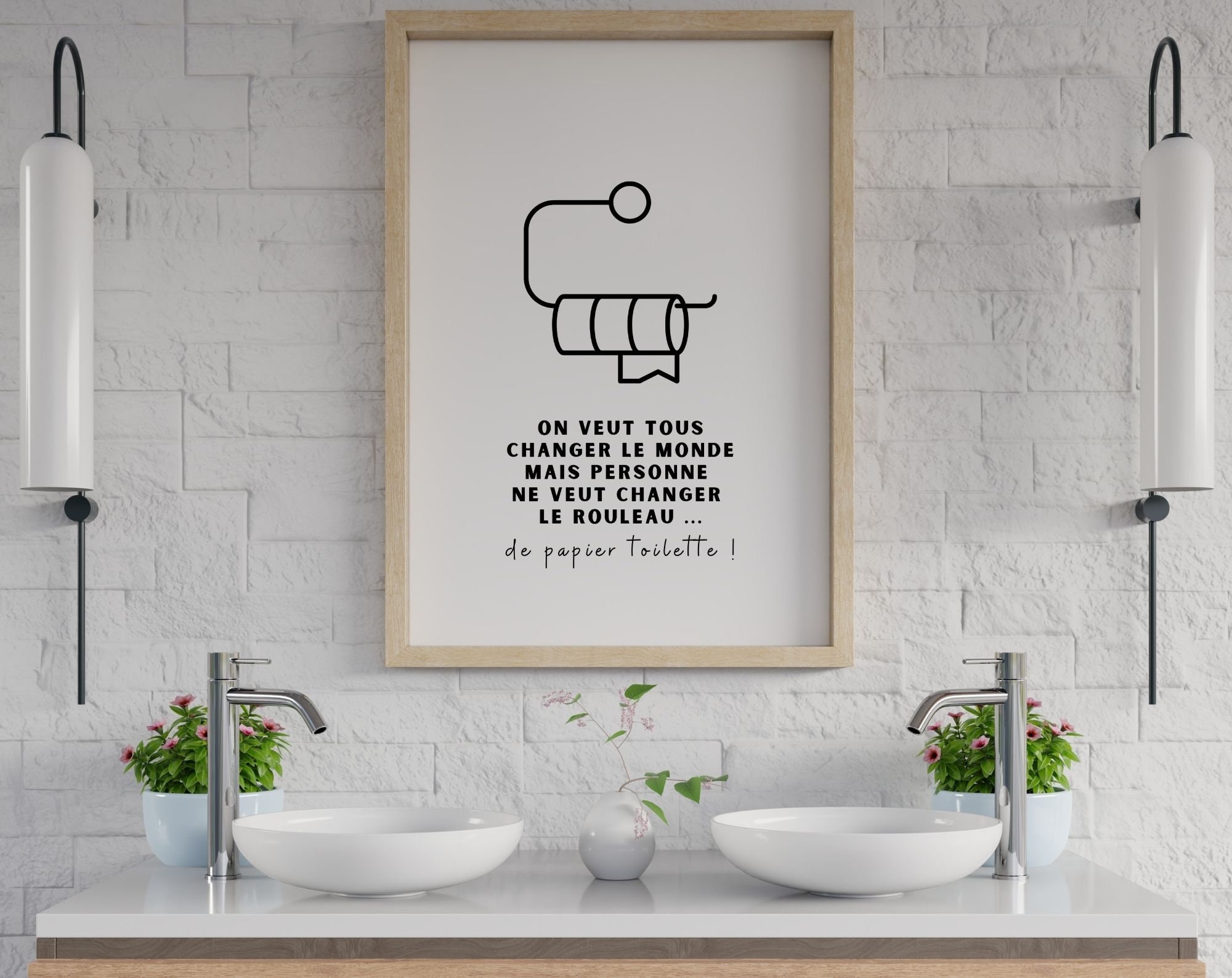 Affiche “Changer le papier toilette”