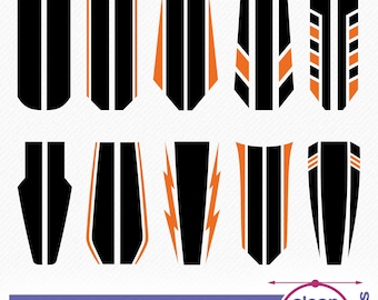 10 Racing Stripes SVG Bundle, Car Hood Stripe Vector, Racing Decal Cut Files, Car Vinyl Graphics, Hood Rally Racing Stripes