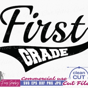 First Grade Baseball SVG, First Grade SVG, 1st Grade SVG, Back to School Grades svg, School Grades Shirt, Baseball School Shirt