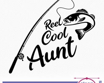 Reel Cool Mom SVG – Funny Fishing T-Shirt Cut File (Commercial Use)