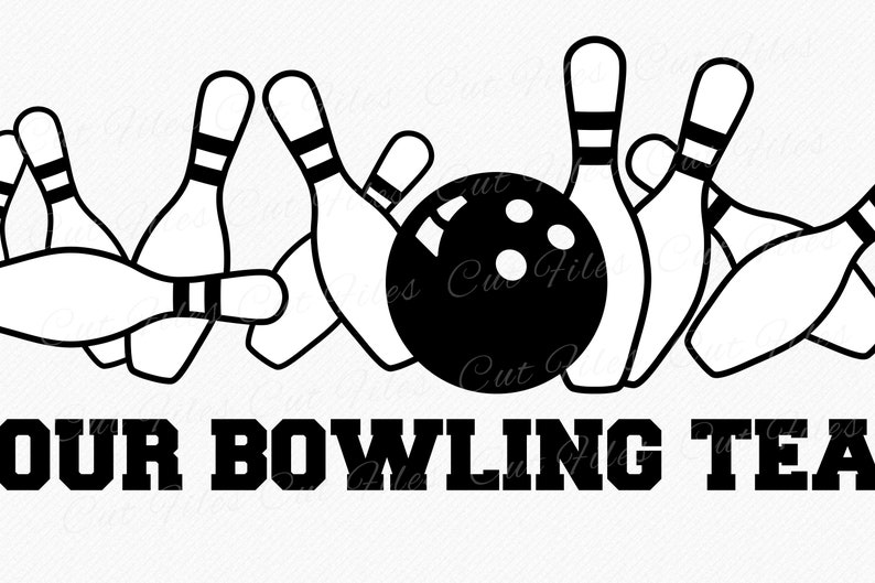 Bowling Team Your Name SVG Love Bowling SVG Ball and Pins Etsy