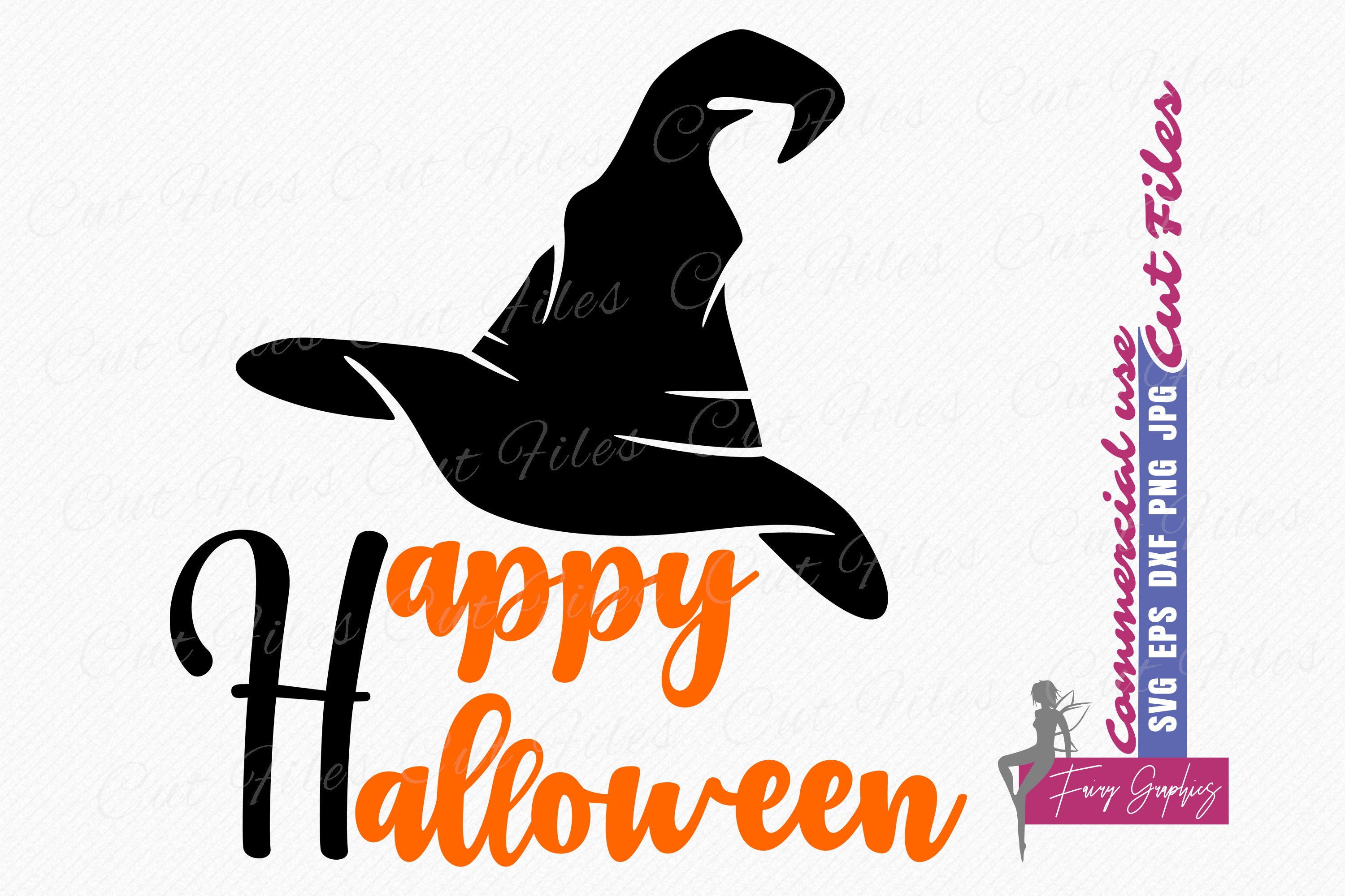 Happy Halloween Witch Hat SVG, Halloween Design With Hat, Vector Design ...
