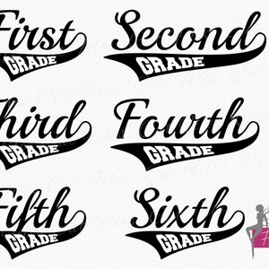 Baseball Grades at School SVG Bundle, School t shirt svg cutting and clipart files, Cricut and Silhouette - svg, eps, dxf, png