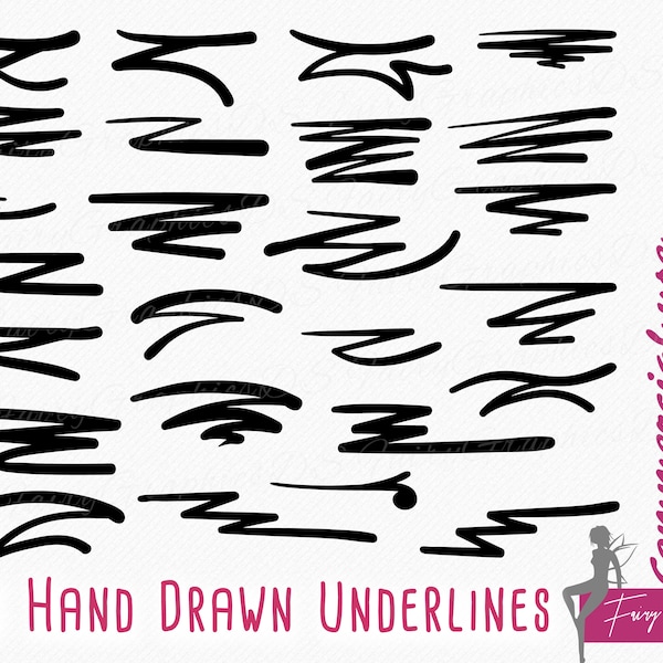 Hand drawn Underlines SVG, curly swashes SVG, Swishes, swashes, swoops, Text Decoration SVG, Font Swashes svg - commercial use