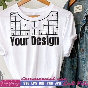 T-shirt Alignment Tool Printable PDF Template, Alignment Ruler - Pdf ...