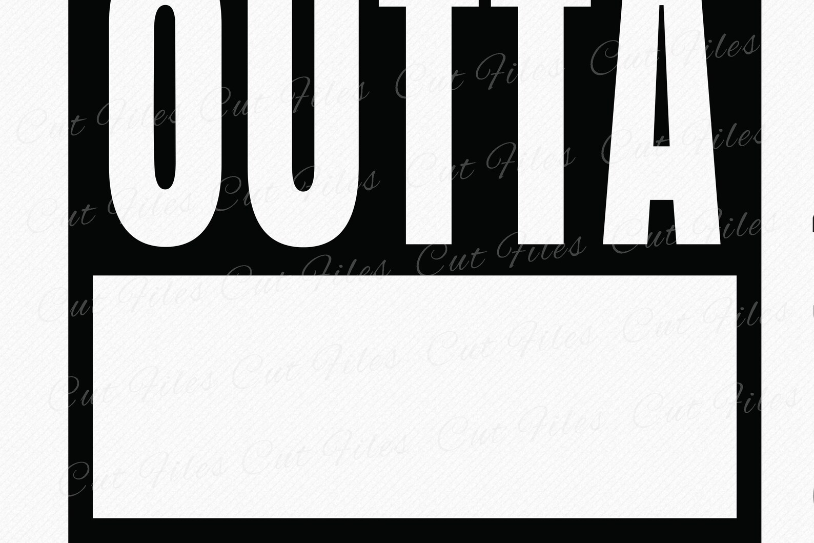 Straight Outta Blank Template SVG Bundle With Letters Numbers Etsy UK