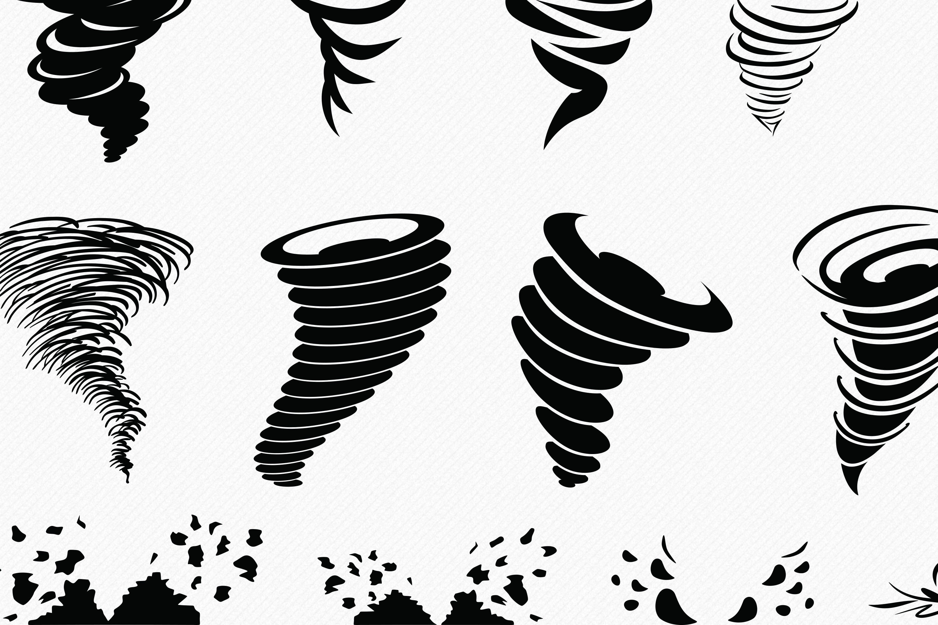 Tornado SVG Bundle Tornado Hurricane Cyclone Typhoon Twister Storm ...