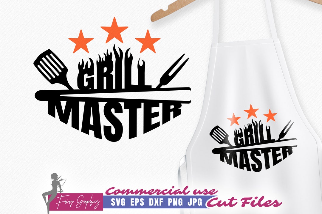 Grill Apron SVG Grill Master SVG Design Etsy