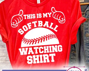 This is my Softball Watching Shirt SVG design, Softball Fan vector cutting and clipart files