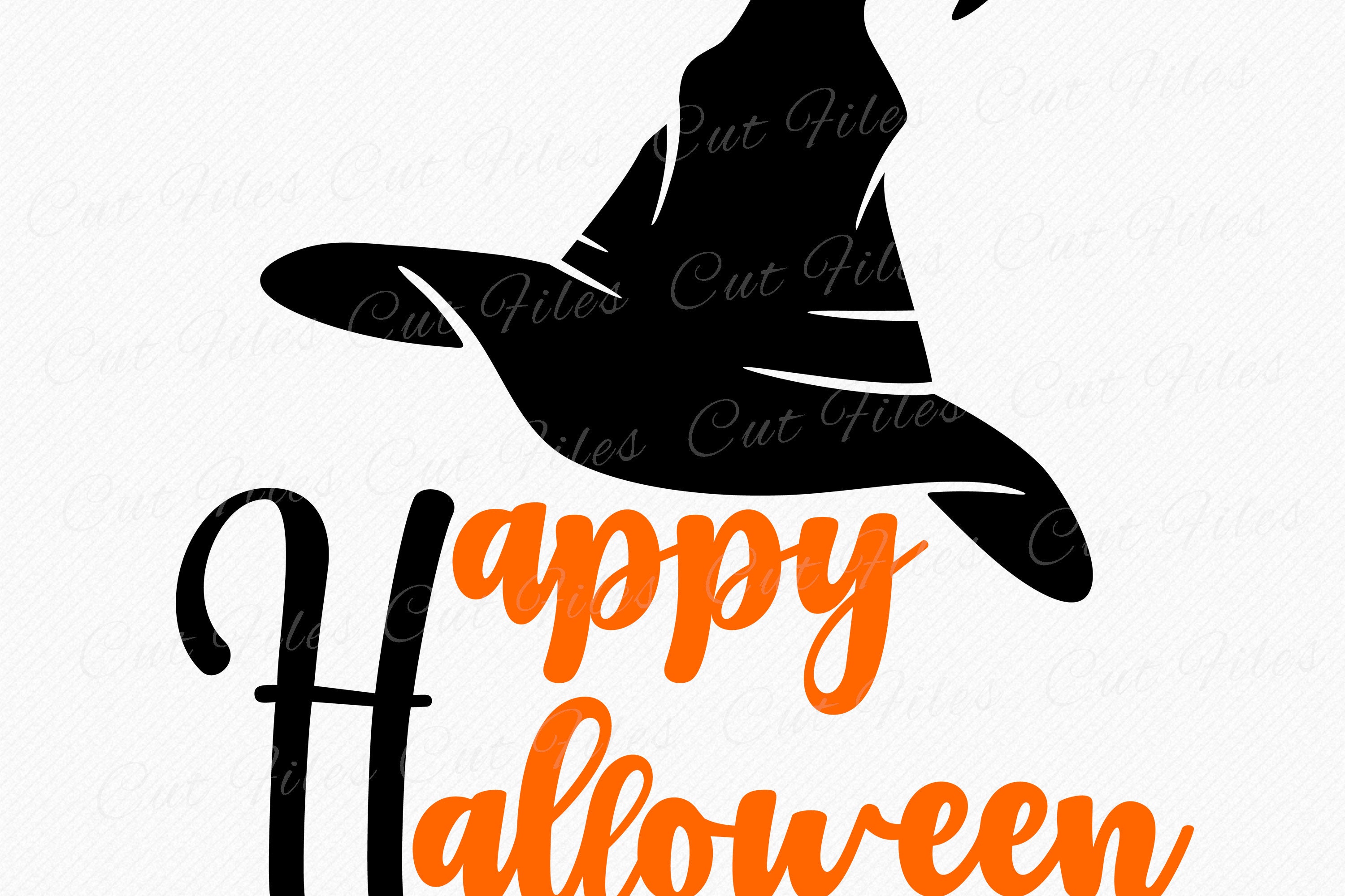 Happy Halloween Witch Hat SVG, Halloween Design With Hat, Vector Design ...