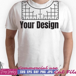 T-shirt Alignment Tool Printable PDF Template, Alignment Ruler - Pdf ...