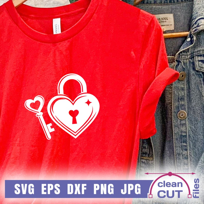 Heart Lock and Key SVG Cutting File, Love Lock Silhouette Cricut Cameo ...