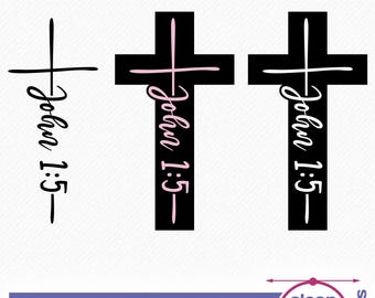 John 1:5 Cross SVG, Religious SVG, Spiritual t-shirt design, The light shines in the darkness, and the darkness has not overcome it