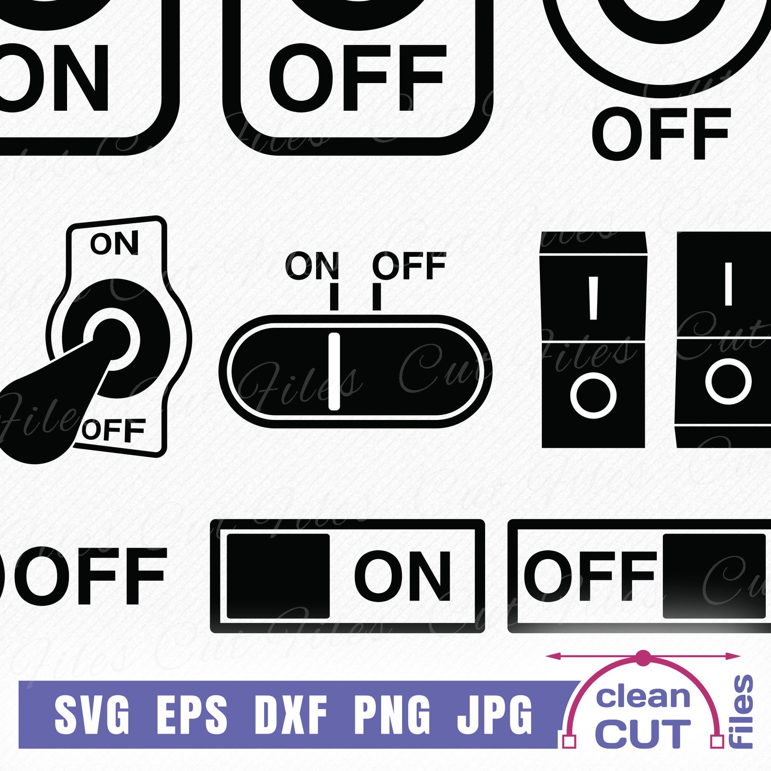 On off Power Button SVG Bundle Toggle Switch, Power Symbol on Off ...