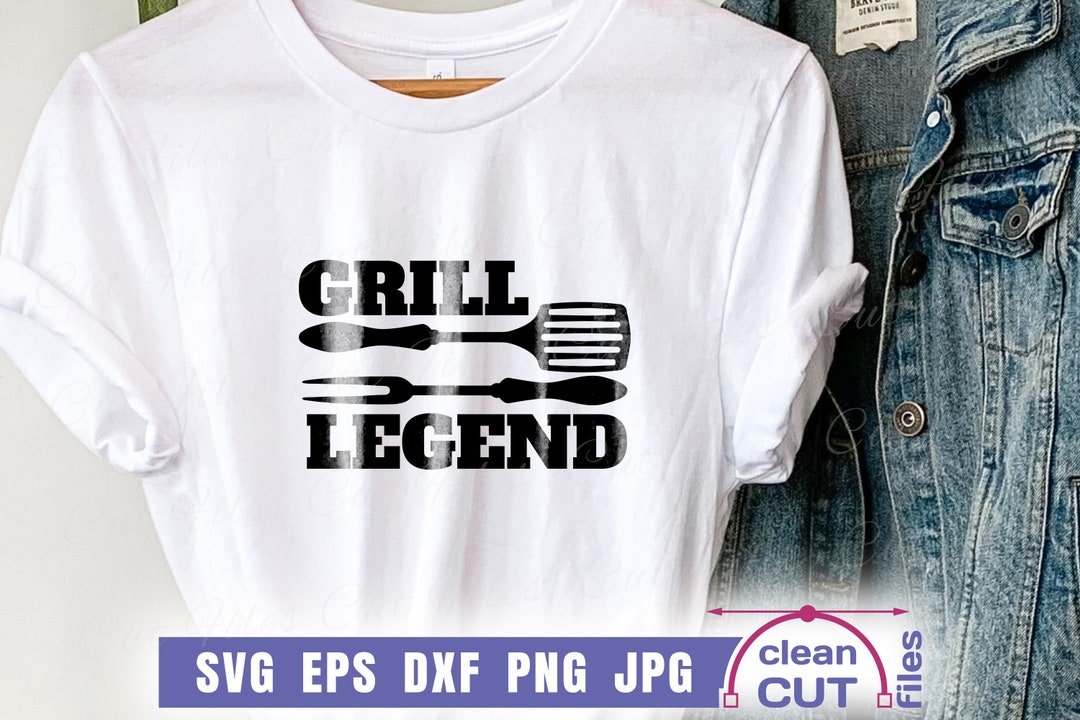 Grill Apron SVG Grill Legend Vector Design Barbecue Vector Cutting and