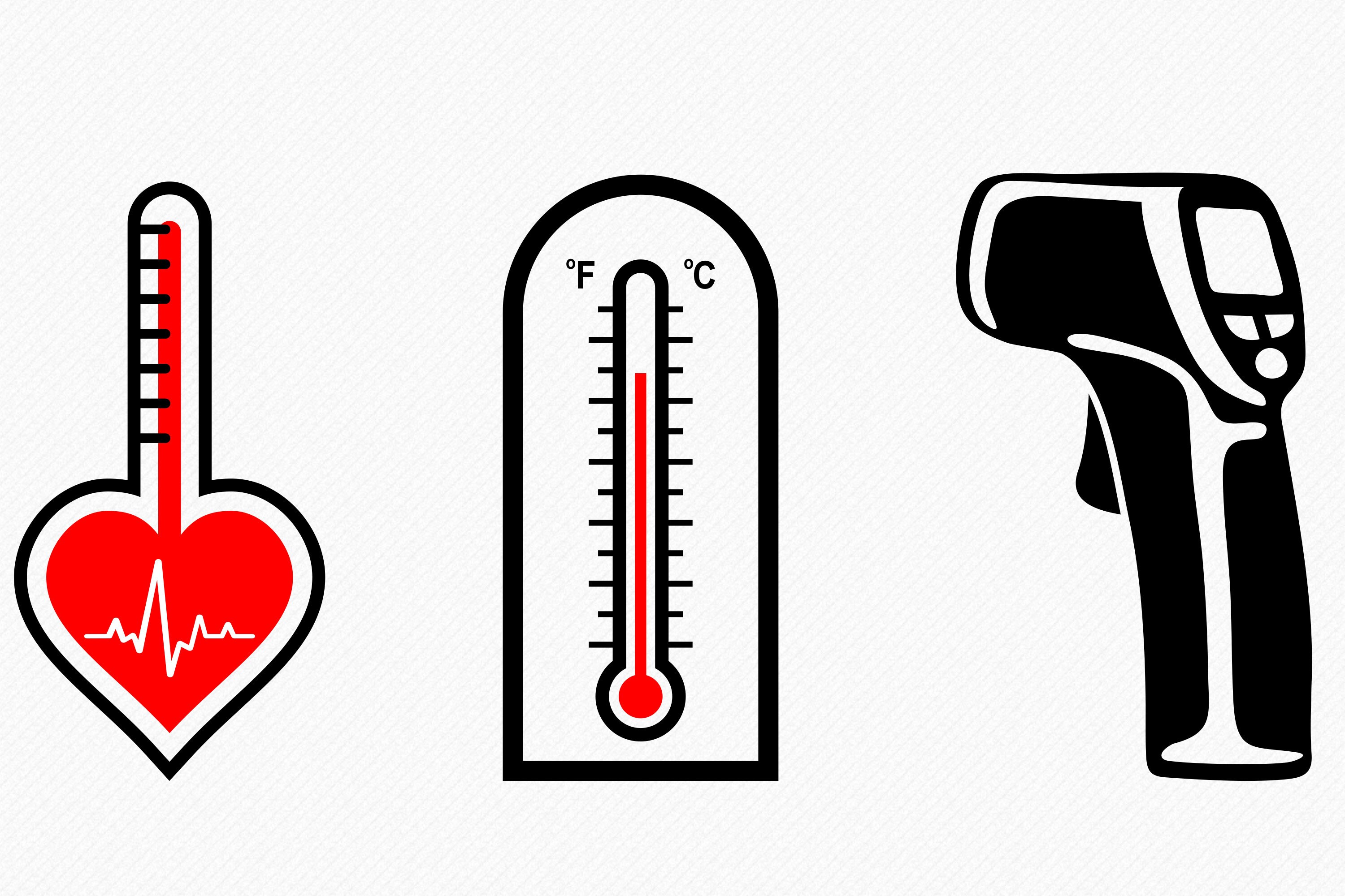 Thermometer Design Pin Thermometer SVG Bundle, Doctor SVG, Hospital Vector and Clipart Designs ...