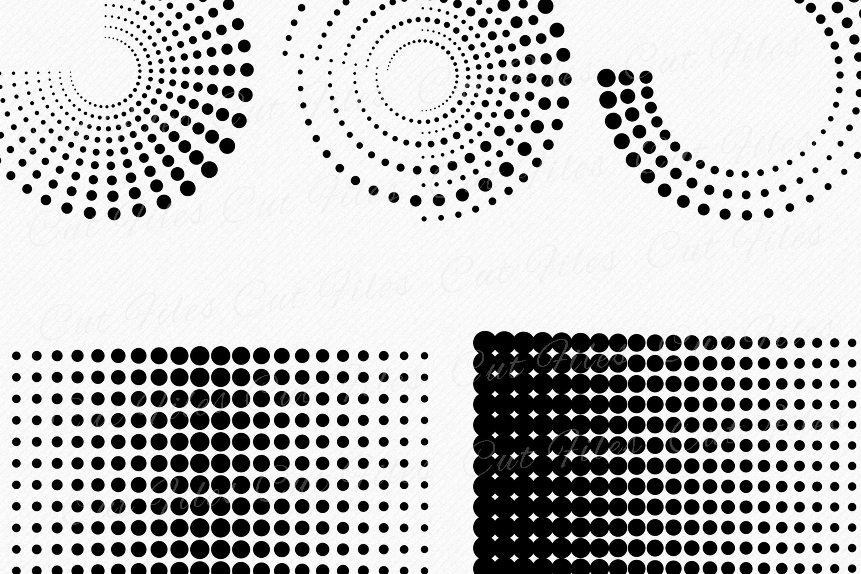 Round Frame With Halftone Dots, Circle Gradient Dots, Dotted Circles ...