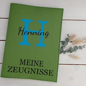 Zeugnismappe Zeugnis Mappe Zeugnisse Schule personalisiert