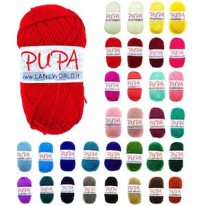 pacco 10 gomitoli, 4 opsioni Gomitoli 100% Acrilico Morbido, Per Uncinetto, Ferri Maglia 10 color pack, 4 opsions 100pure soft acrylic balls