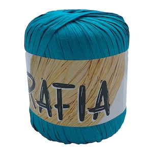 Rafia in viscosa naturale - 50 grammi/100 grammi