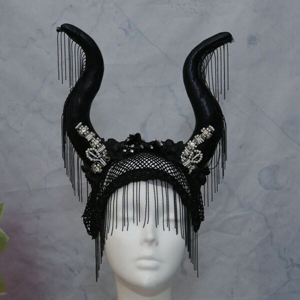 Horn Headdress Etsy