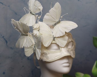 Halloween party Black butterfly mask,white butterfly mask,wedding mask,fairy girl mask,Model display mask,female halloween mask,woman's mask