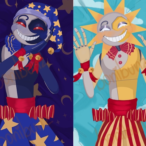Preorder Sun/moon Body Pillow Dakimakura Etsy Singapore