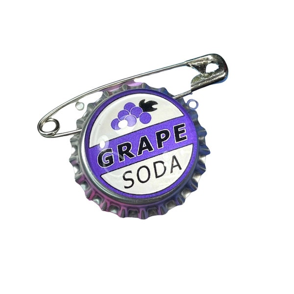 Grape Soda Lapel Pin Bottle Cap Pixar Up Enamel Brooch Badge Accessories Pin Gift