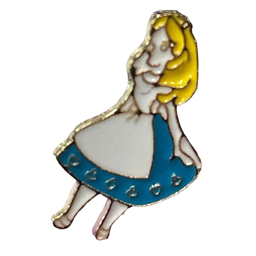 Alice Wonderland Lapel Pin Dress Girl Badge Brooch Accessories Jewelry ...