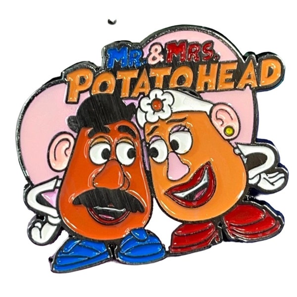 Mr Mrs Potato Head Lapel Pin Pixar Toy Story Disney Inspired Hard Enamel Badge Accessories Jewelry