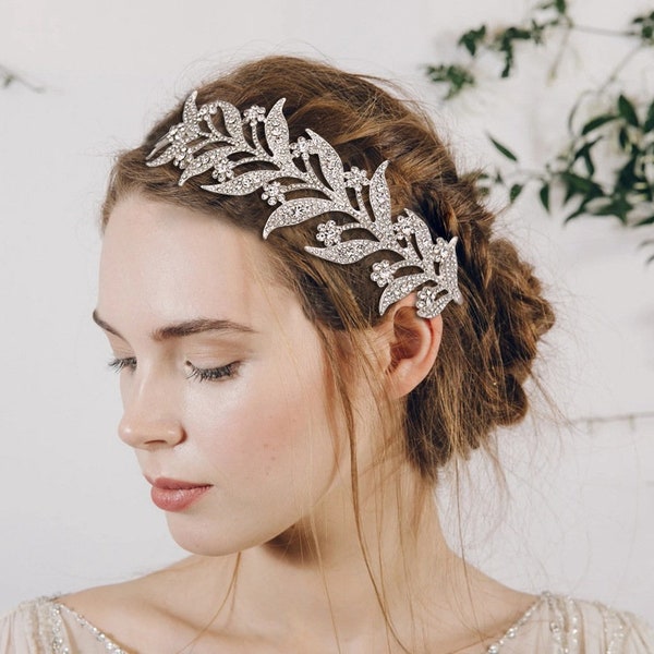 Rose gold / Gold Floral headpiece, Floral Tiara