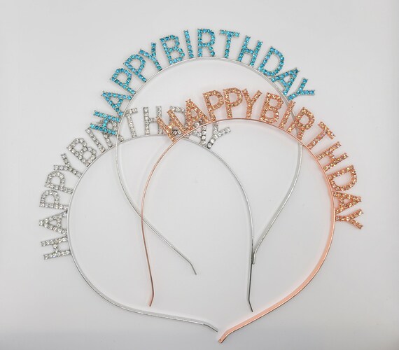 Happy Birthday Headband Birthday Headband Birthday Letter - Etsy