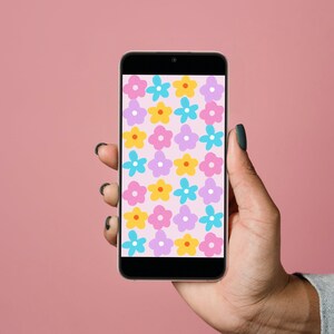 Cute Flowers Aesthetic iPhone Wallpaper