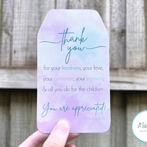 Early Childhood Educators&#39; Day Gift Tag, Thank You Gift Tag, Teacher Appreciation Gift Tag, Educator Gift Idea, Digital Printable