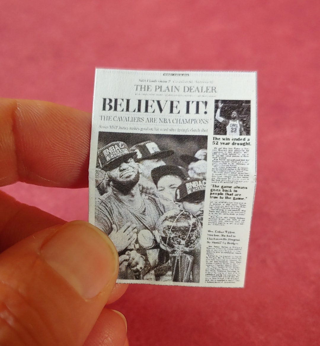 Miniature Miniature Newspaper - Etsy
