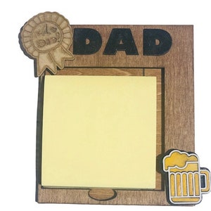 Support bloc-notes personnalisé, Meilleur papa de tous les temps, cadeau fête des pères, cadeau d'anniversaire, support bloc-notes collant