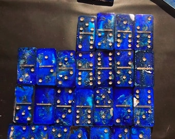 Personalized Sports Team Dominoes Set with Box and domino Holder/Tray