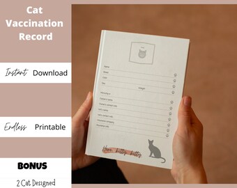 Digital Pet Vaccination Log Vaccination Record for Dogs and - Etsy