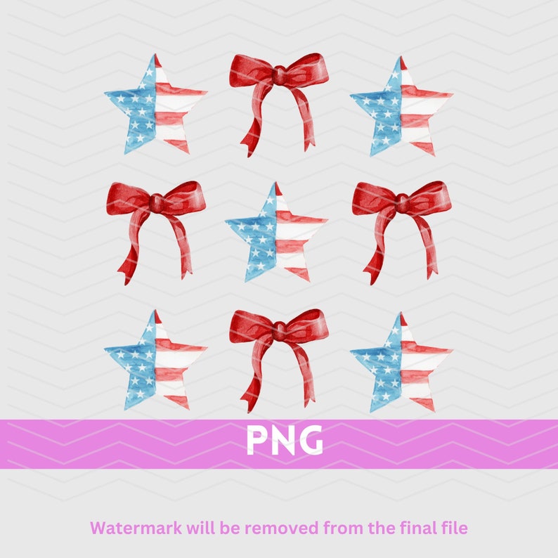 Coquette 4th of July Png, Bow Aesthetic , American Flag Png , Coquette ...
